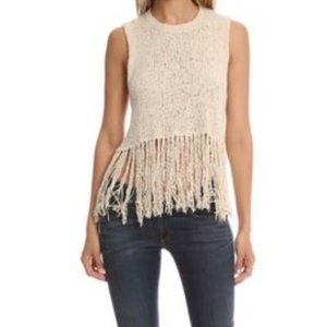 A.L.C. Dylan Fringe Hem Sweater Top